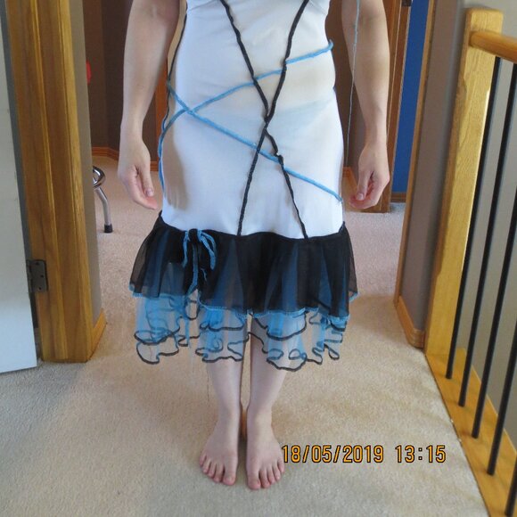 Vintage Custom Made OOAK White Sheer JC Penney Slip Dress Lolita Faerie Fairy - Picture 7 of 13